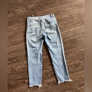 Zara straight leg crop jean